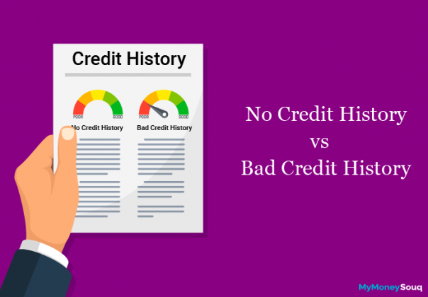 No credit history vs Bad credit history - MyMoneySouq Financial Blog